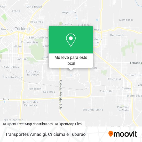 Transportes Amadigi mapa