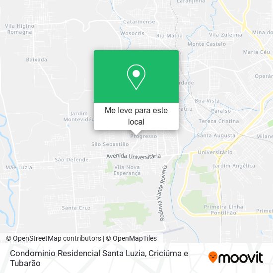 Condominio Residencial Santa Luzia mapa