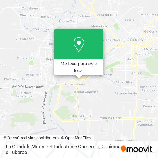 La Gondola Moda Pet Industria e Comercio mapa