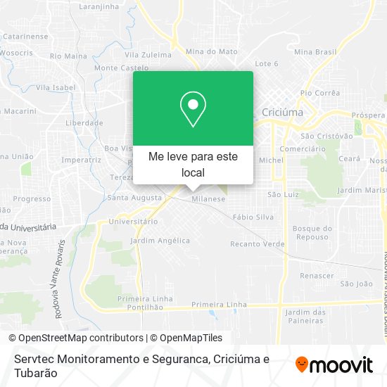 Servtec Monitoramento e Seguranca mapa