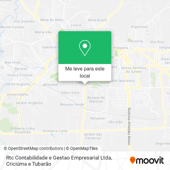 Rtc Contabilidade e Gestao Empresarial Ltda mapa