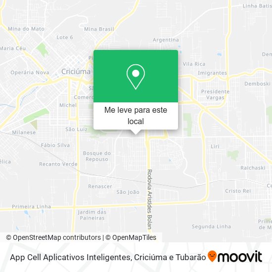 App Cell Aplicativos Inteligentes mapa