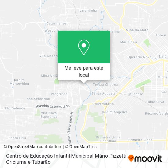 Centro de Educação Infantil Municipal Mário Pizzetti mapa