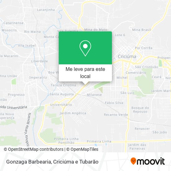 Gonzaga Barbearia mapa
