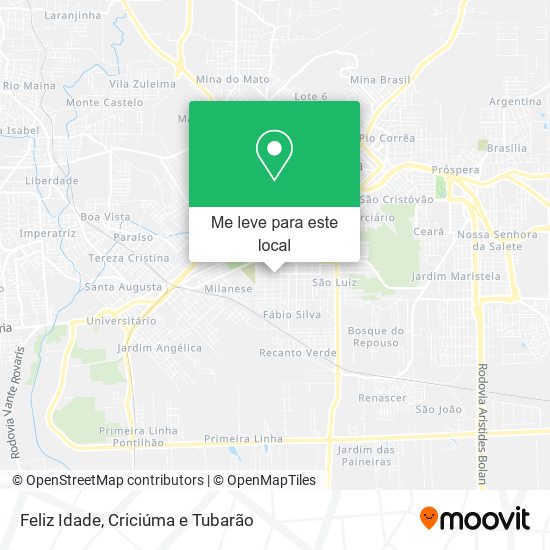Feliz Idade mapa