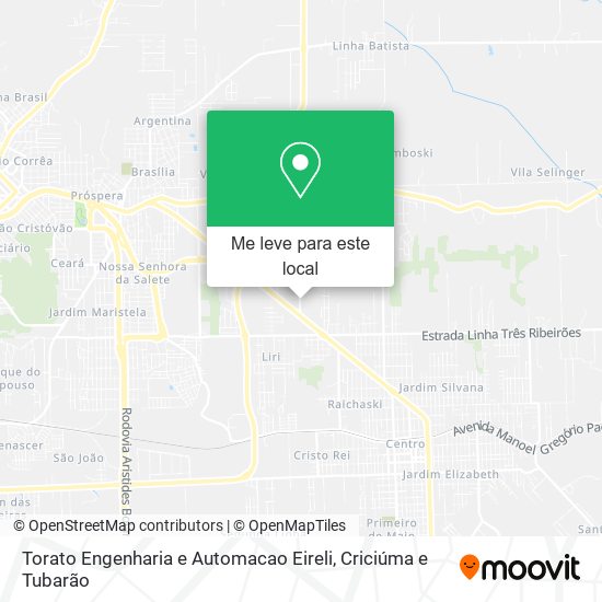 Torato Engenharia e Automacao Eireli mapa