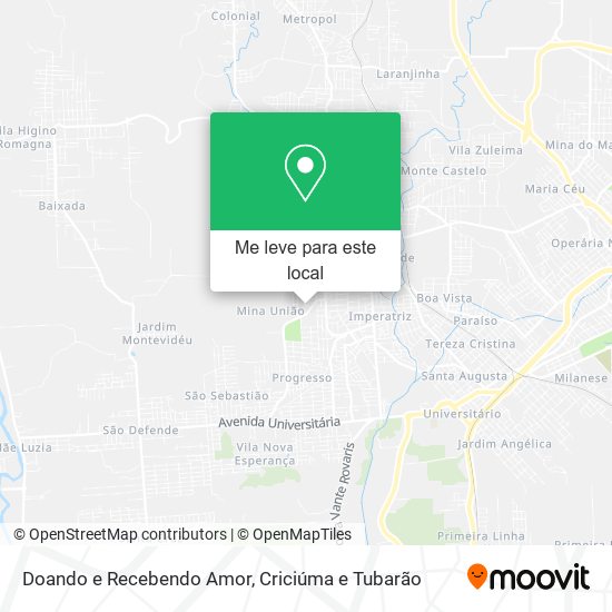 Doando e Recebendo Amor mapa