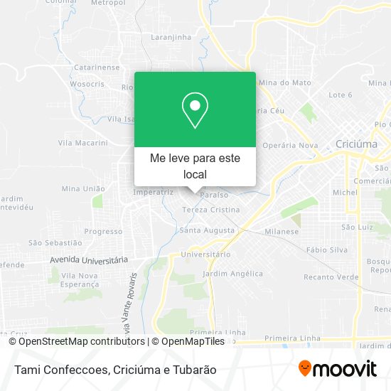 Tami Confeccoes mapa