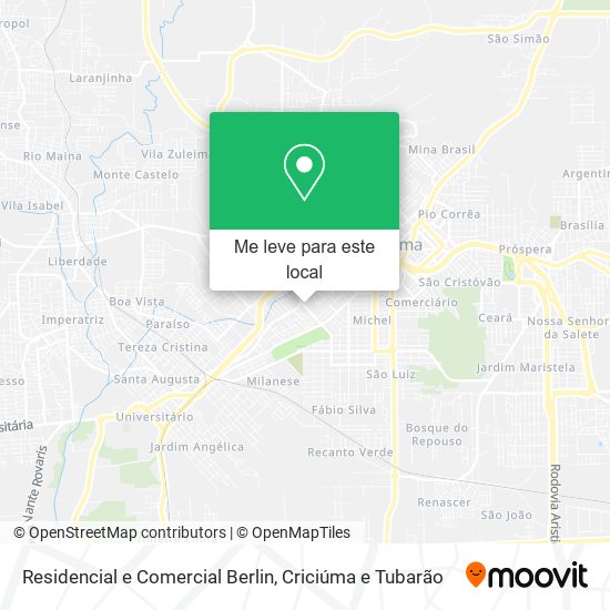 Residencial e Comercial Berlin mapa