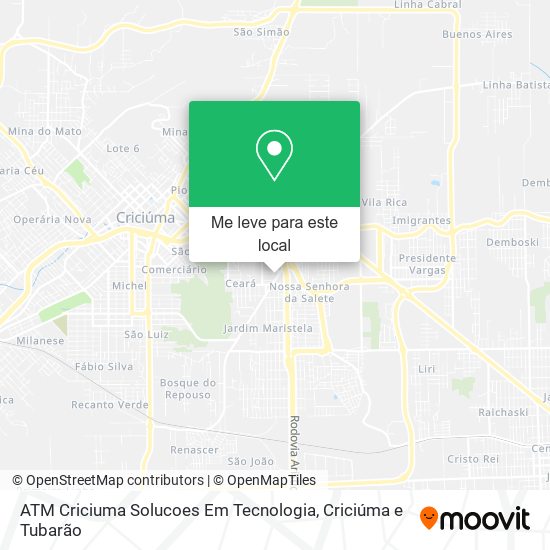 ATM Criciuma Solucoes Em Tecnologia mapa