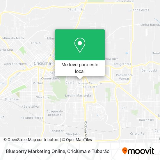 Blueberry Marketing Online mapa