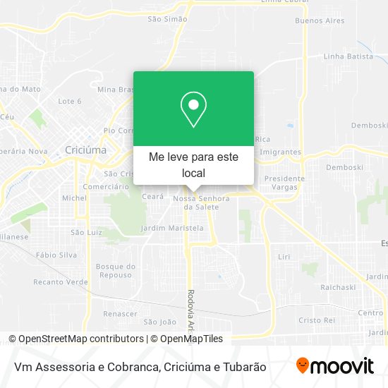 Vm Assessoria e Cobranca mapa