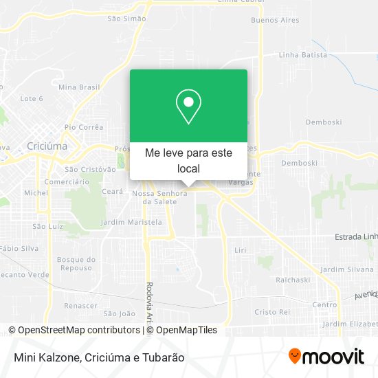 Mini Kalzone mapa