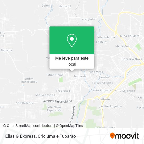 Elias G Express mapa