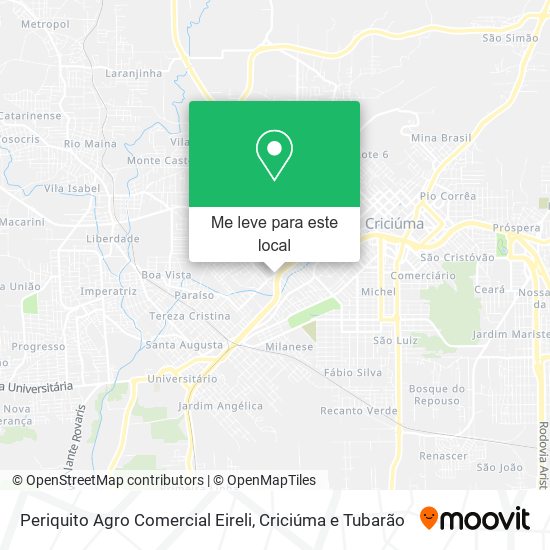 Periquito Agro Comercial Eireli mapa