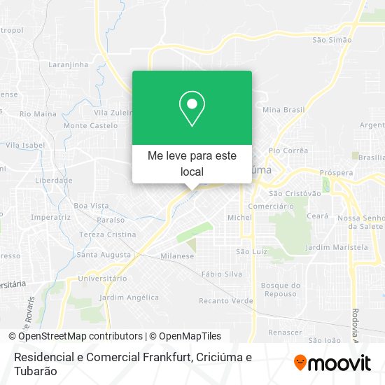 Residencial e Comercial Frankfurt mapa