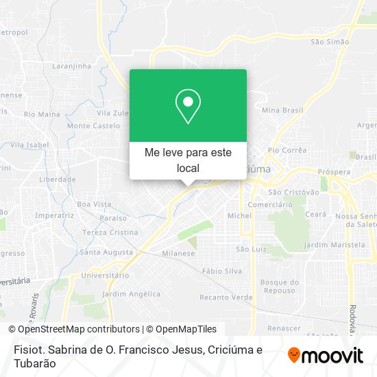 Fisiot. Sabrina de O. Francisco Jesus mapa