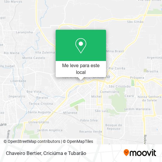 Chaveiro Bertier mapa