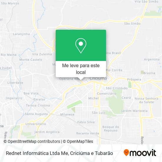 Rednet Informática Ltda Me mapa