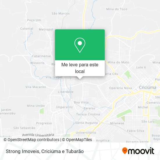 Strong Imoveis mapa