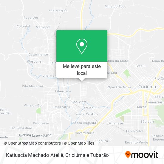 Katiuscia Machado Ateliê mapa