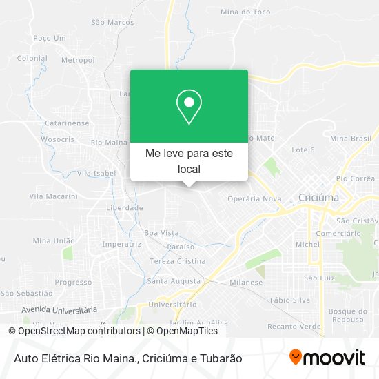 Auto Elétrica Rio Maina. mapa