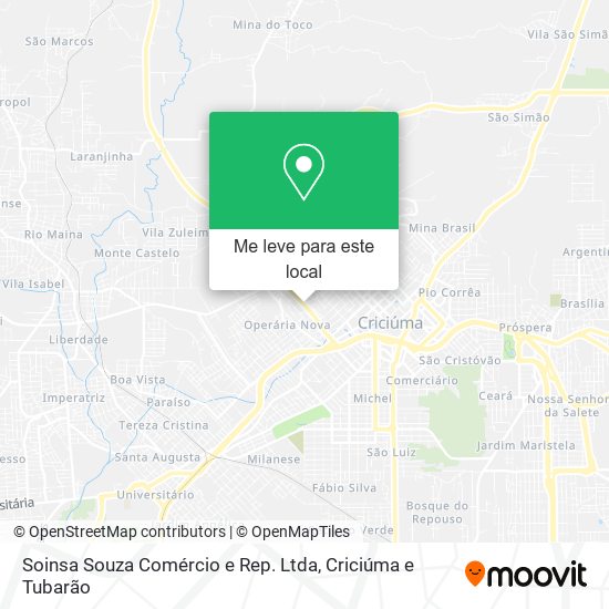 Soinsa Souza Comércio e Rep. Ltda mapa