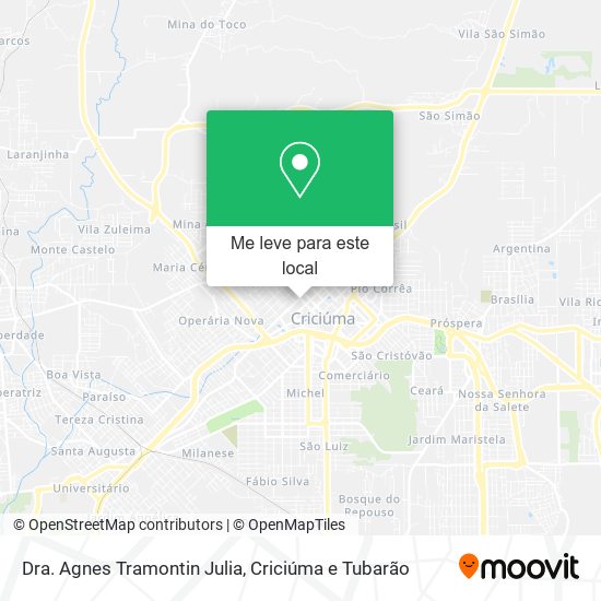 Dra. Agnes Tramontin Julia mapa