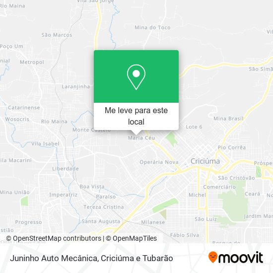 Juninho Auto Mecânica mapa