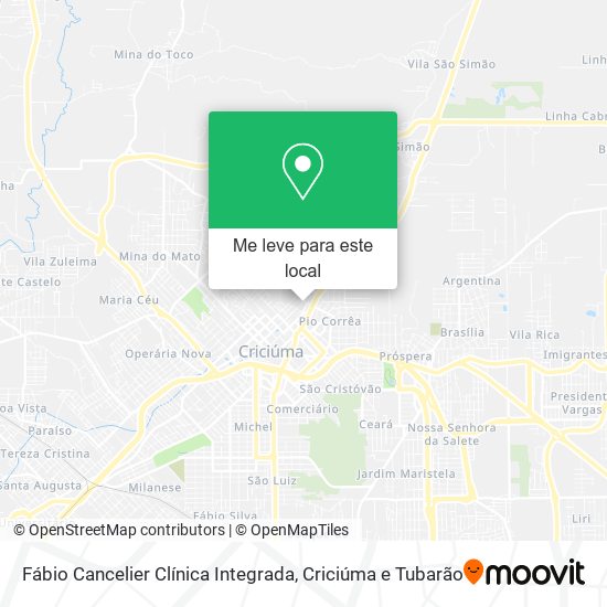 Fábio Cancelier Clínica Integrada mapa