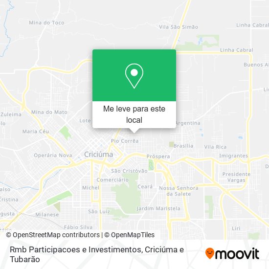 Rmb Participacoes e Investimentos mapa