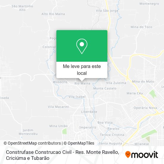 Construfase Construcao Civil - Res. Monte Ravello mapa