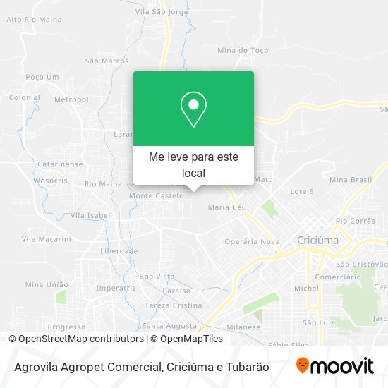 Agrovila Agropet Comercial mapa