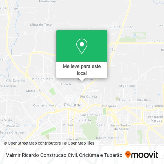 Valmir Ricardo Construcao Civil mapa