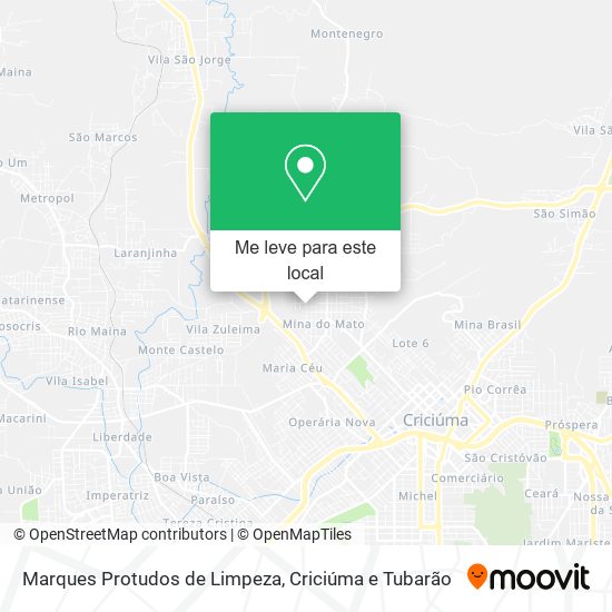 Marques Protudos de Limpeza mapa