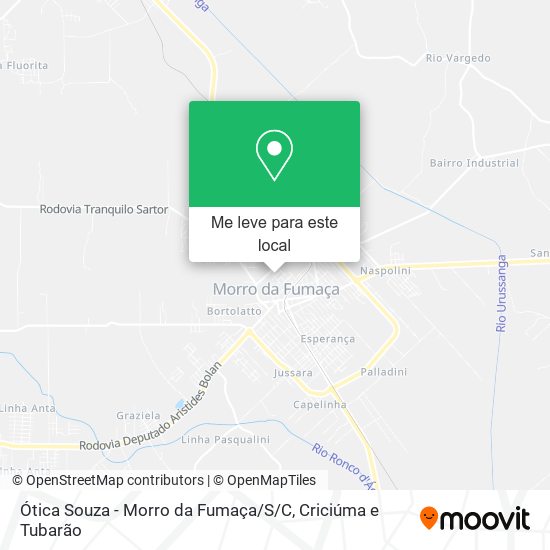 Ótica Souza - Morro da Fumaça / S/C mapa