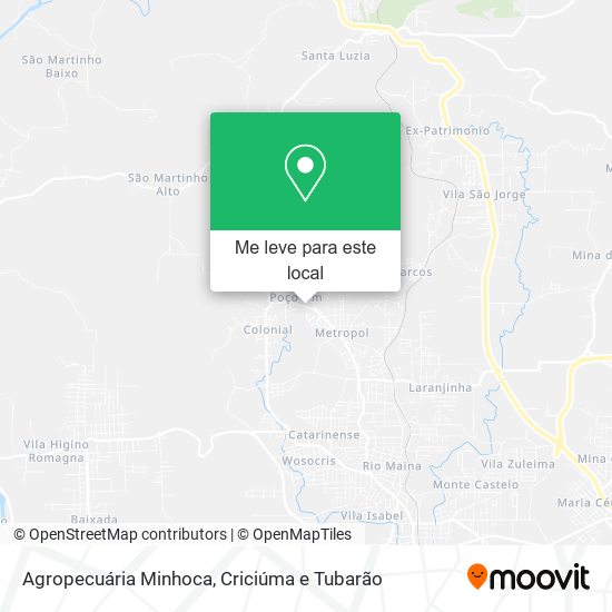 Agropecuária Minhoca mapa
