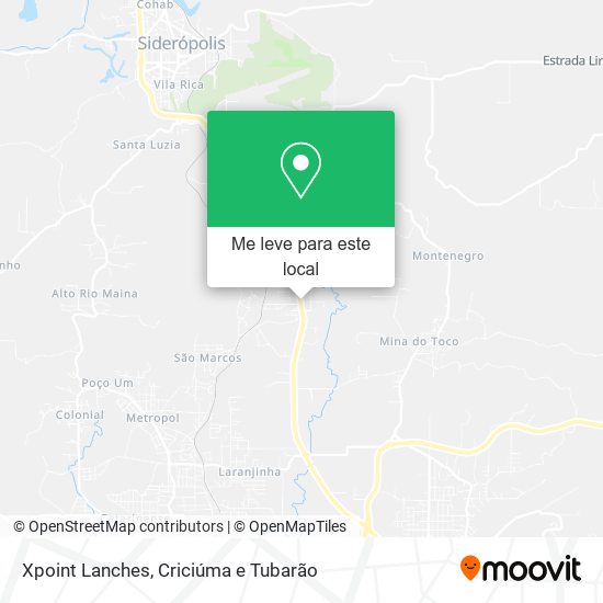 Xpoint Lanches mapa