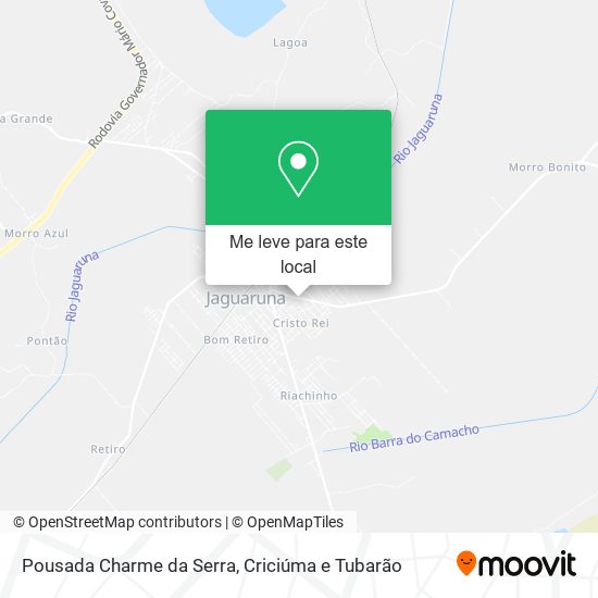 Pousada Charme da Serra mapa