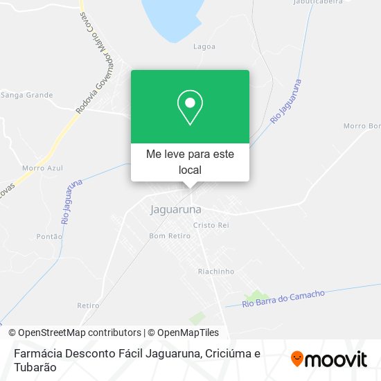 Farmácia Desconto Fácil Jaguaruna mapa