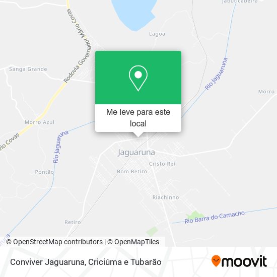 Conviver Jaguaruna mapa