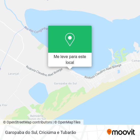 Garopaba do Sul mapa