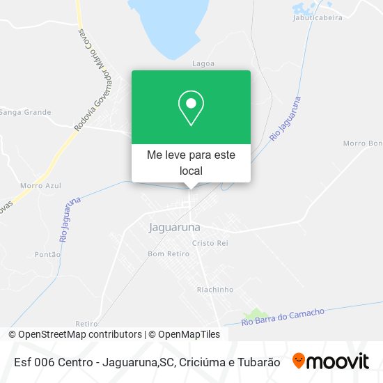 Esf 006 Centro - Jaguaruna,SC mapa
