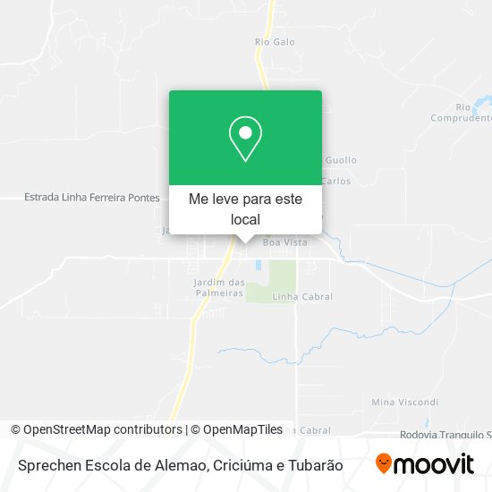 Sprechen Escola de Alemao mapa