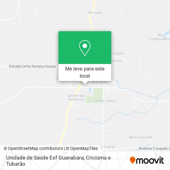 Unidade de Saúde Esf Guanabara mapa