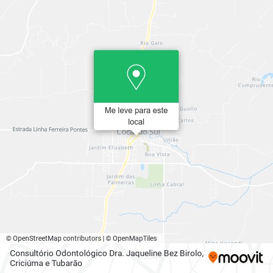 Consultório Odontológico Dra. Jaqueline Bez Birolo mapa