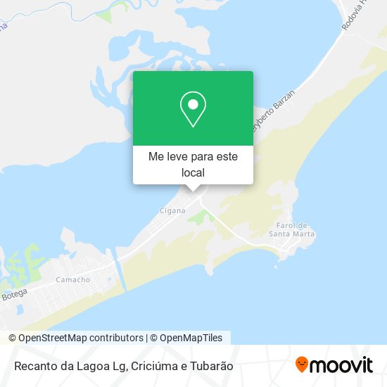 Recanto da Lagoa Lg mapa