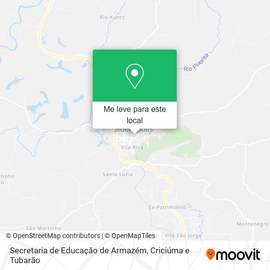 Secretaria de Educação de Armazém mapa