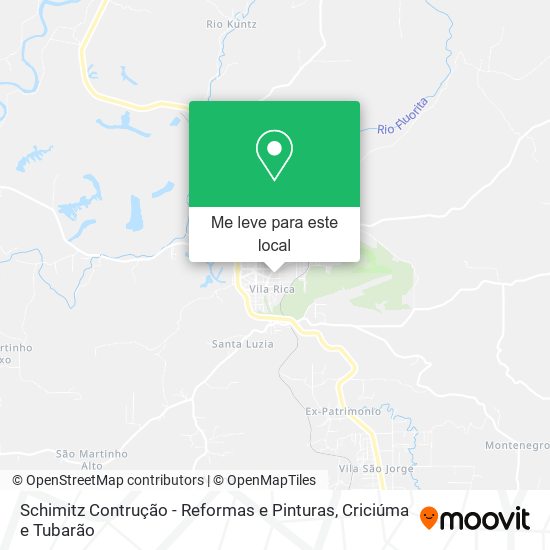 Schimitz Contrução - Reformas e Pinturas mapa