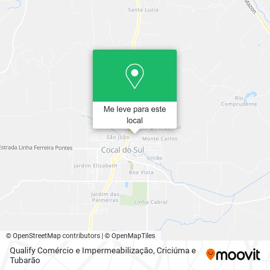 Qualify Comércio e Impermeabilização mapa